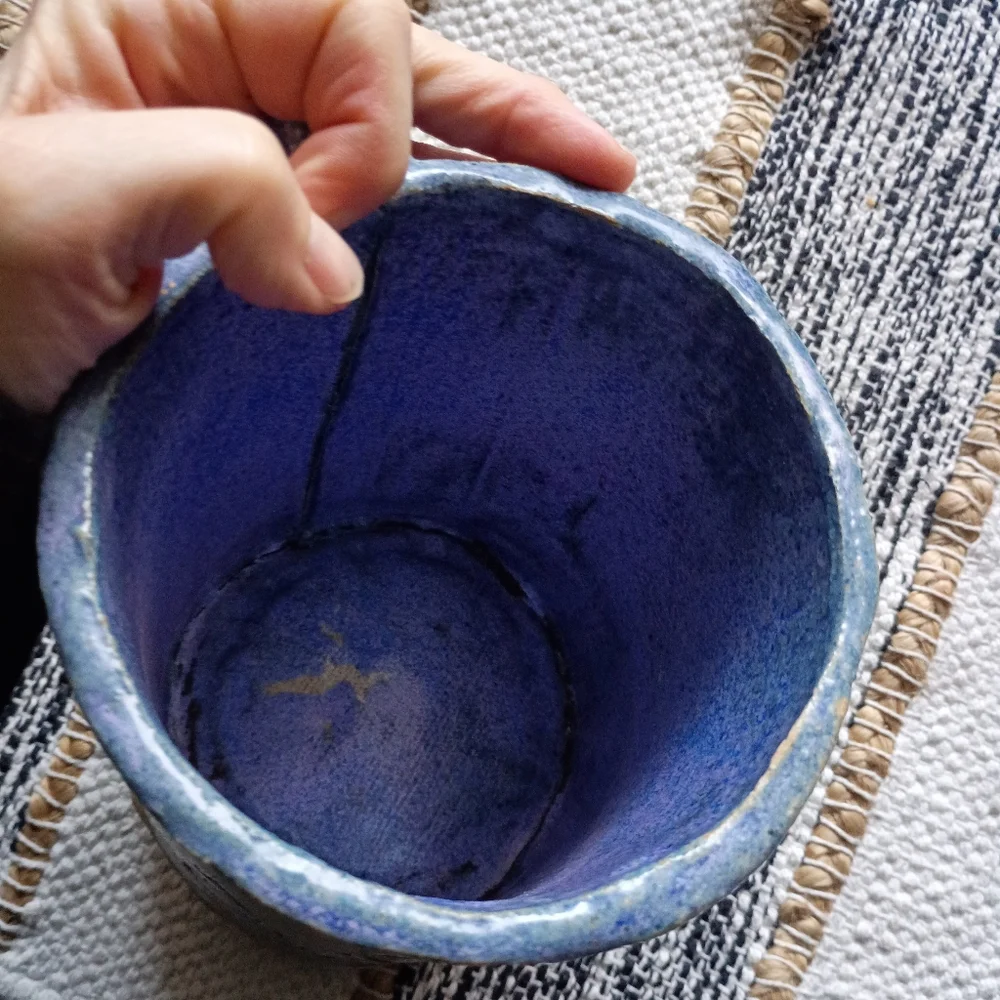 Giant Handcrafted Unique Ceramic Mug - Picture 4 of 8